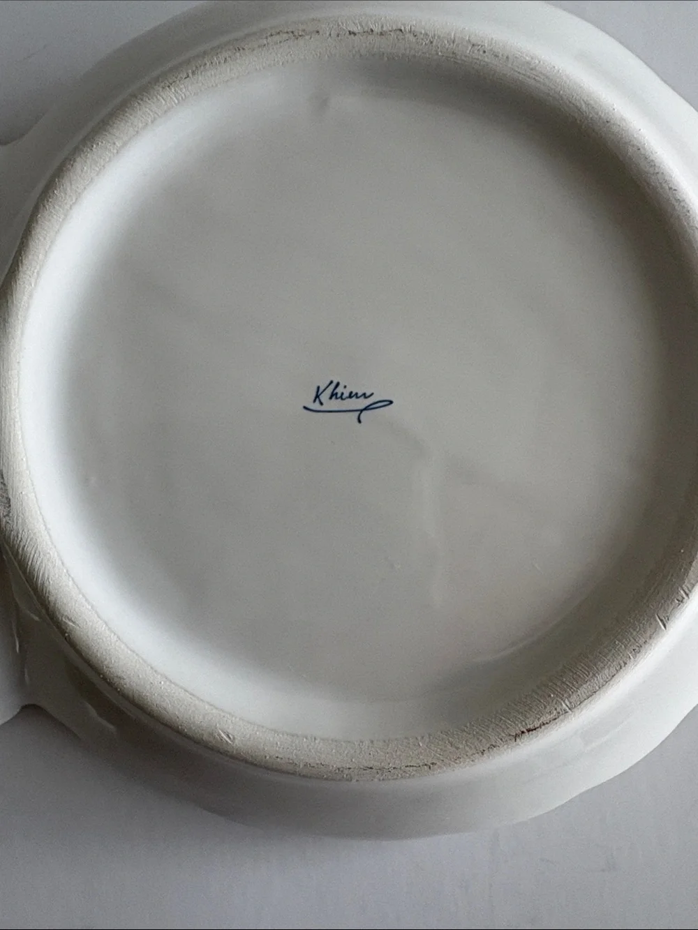 Floral Butterfly Porcelain Divided Serving Dish in White and Pink